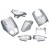 plaatwerk-kit cpl. Neo tot 2008 zilver-grijs